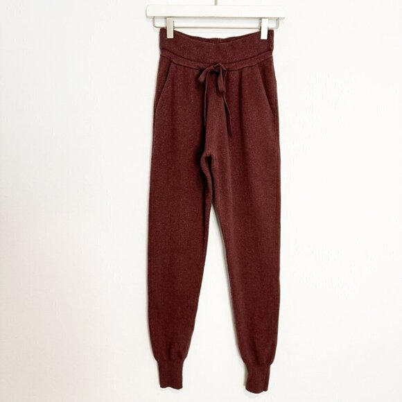 Abercrombie Soft A&F Ribbed Knit Stretch High Rise Jogger Sweat Pants Size XS - Picture 1 of 8